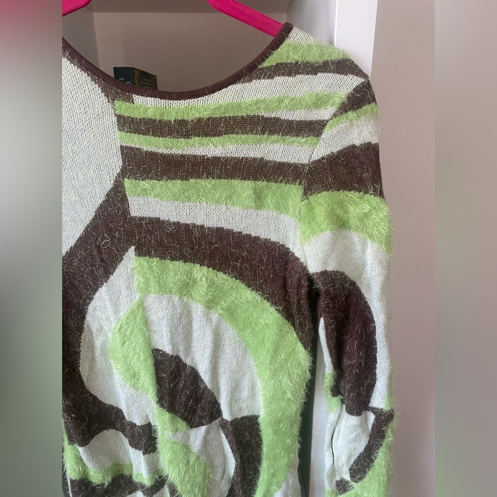 House Of Sunny Fuzzy Sweater Midi Dress - Picture 2 of 5